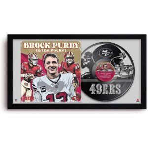 Sporticulture - Brock Purdy San Francisco 49ers 14" x 26" Framed Art Vinyl Album Print - Black Sporticulture - Brock Purdy San Francisco 49ers 14" x 26" Framed Art Vinyl Album Print - Black