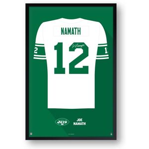 Sporticulture - Joe Namath Framed 27" x 39" Retired Jersey Art Print - Multicolor Sporticulture - Joe Namath Framed 27" x 39" Retired Jersey Art Print - Multicolor