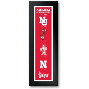 Sporticulture - Nebraska Huskers Framed 8" x 26" Logo Heritage Art Print - Multicolor Sporticulture - Nebraska Huskers Framed 8" x 26" Logo Heritage Art Print - Multicolor
