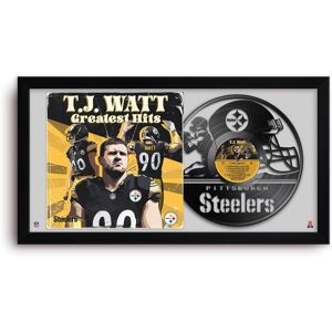 Sporticulture - T.J. Watt Pittsburgh Steelers 14" x 26" Framed Art Vinyl Album Print - Black Sporticulture - T.J. Watt Pittsburgh Steelers 14" x 26" Framed Art Vinyl Album Print - Black