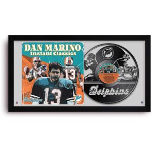 Sporticulture - Dan Marino Miami Dolphins 14" x 26" Framed Art Vinyl Album Print - Black Sporticulture - Dan Marino Miami Dolphins 14" x 26" Framed Art Vinyl Album Print - Black