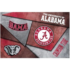 Indigo Falls - Alabama Crimson Tide 16" x 24" Mosaic Poster - White Indigo Falls - Alabama Crimson Tide 16" x 24" Mosaic Poster - White