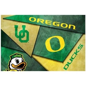 Indigo Falls - Oregon Ducks 16" x 24" Mosaic Poster - White Indigo Falls - Oregon Ducks 16" x 24" Mosaic Poster - White