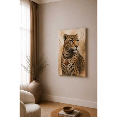 FC Design - Large Leopard Blue Eyes Canvas Print 24x36"-Ready-to-Hang Exotic Wildlife Jungle Art Painting Home Wall Décor - MultiColor FC Design - Large Leopard Blue Eyes Canvas Print 24x36"-Ready-to-Hang Exotic Wildlife Jungle Art Painting Home Wall Décor - MultiColor