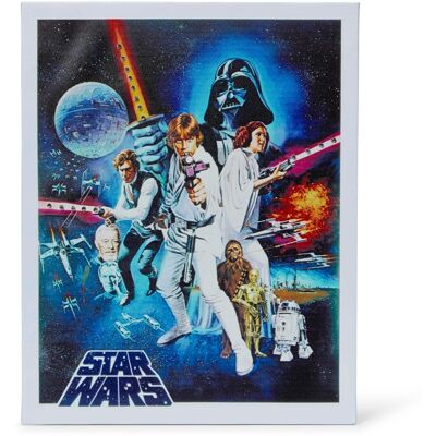Star Wars - Episode IV: A New Hope 1977 Unframed Poster 16x20” Wall Canvas - Blue Star Wars - Episode IV: A New Hope 1977 Unframed Poster 16x20” Wall Canvas - Blue