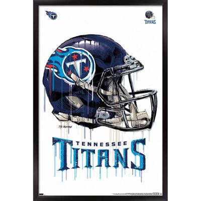 Trends International - Tennessee Titans 24.25'' x 35.75'' Framed Helmet Poster - Multicolor Trends International - Tennessee Titans 24.25'' x 35.75'' Framed Helmet Poster - Multicolor