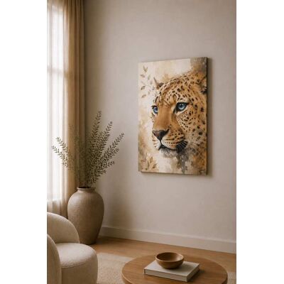 FC Design - Large Leopard Close Up Elegance Canvas Print 24x36"-Ready-to-Hang Neutral Safari Animal Art Painting Home Wall Décor - MultiColor FC Design - Large Leopard Close Up Elegance Canvas Print 24x36"-Ready-to-Hang Neutral Safari Animal Art Painting Home Wall Décor - MultiColor