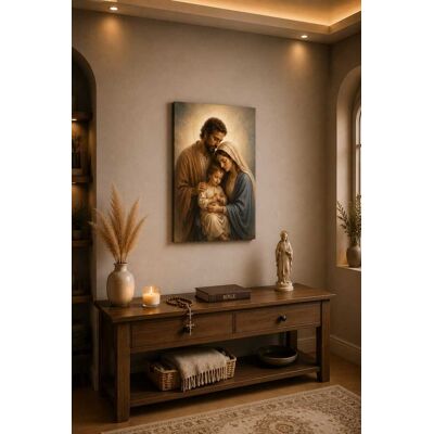 FC Design - Large Holy Family Christian Canvas Print 24x36"-Ready-to-Hang Sacred Prayer Art Painting Home Wall Décor - MultiColor FC Design - Large Holy Family Christian Canvas Print 24x36"-Ready-to-Hang Sacred Prayer Art Painting Home Wall Décor - MultiColor