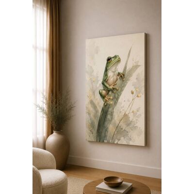 FC Design - Large Botanical Tree Frog Canvas Print 24x36"-Ready-to-Hang Tropical Nature Accent Art Painting Home Wall Décor - MultiColor FC Design - Large Botanical Tree Frog Canvas Print 24x36"-Ready-to-Hang Tropical Nature Accent Art Painting Home Wall Décor - MultiColor
