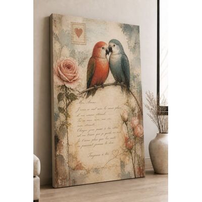 FC Design - Large Ready-to-Hang 24x36"- Romantic Birds on Letter Art Painting Home Wall Décor - MultiColor FC Design - Large Ready-to-Hang 24x36"- Romantic Birds on Letter Art Painting Home Wall Décor - MultiColor