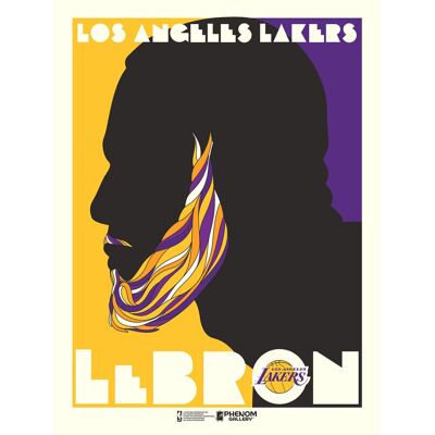 Phenom Gallery - LeBron James Los Angeles Lakers Limited Edition 18'' x 24'' Push Glass Serigraph Poster Art Print - Multicolor Phenom Gallery - LeBron James Los Angeles Lakers Limited Edition 18'' x 24'' Push Glass Serigraph Poster Art Print - Multicolor