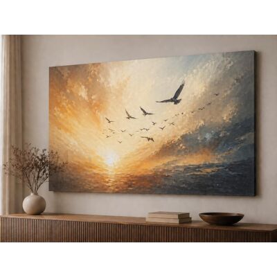 FC Design - Large Canvas 24x36" Ready-to-Hang 24x36" Hope and Freedom Birds Art Painting Home Wall Décor - MultiColor FC Design - Large Canvas 24x36" Ready-to-Hang 24x36" Hope and Freedom Birds Art Painting Home Wall Décor - MultiColor