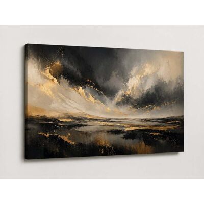 FC Design - Large Canvas 24x36" Abstract Storm Art Painting Modern Dramatic Wall Décor - MultiColor FC Design - Large Canvas 24x36" Abstract Storm Art Painting Modern Dramatic Wall Décor - MultiColor
