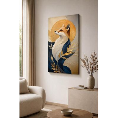 FC Design - Large Golden Color Fox Serenity Canvas Print 24x36"-Ready-to-Hang Modern Woodland Accent Art Painting Home Wall Décor - MultiColor FC Design - Large Golden Color Fox Serenity Canvas Print 24x36"-Ready-to-Hang Modern Woodland Accent Art Painting Home Wall Décor - MultiColor