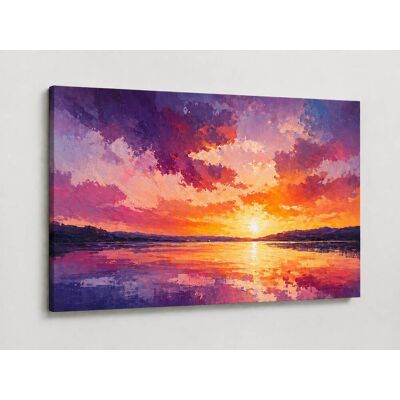 FC Design - Large Canvas 24x36" Abstract Sunset Sky Landscape Art Painting Modern Wall Décor - MultiColor FC Design - Large Canvas 24x36" Abstract Sunset Sky Landscape Art Painting Modern Wall Décor - MultiColor