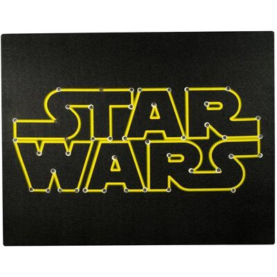 Seven20 - Star Wars Logo Light Up 16 x 20 Inch Wall Canvas - Black Seven20 - Star Wars Logo Light Up 16 x 20 Inch Wall Canvas - Black