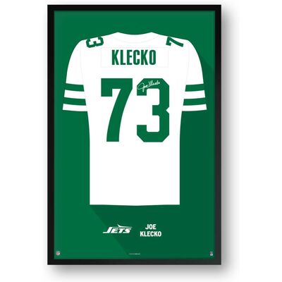 Sporticulture - Joe Klecko Framed 27" x 39" Retired Jersey Art Print - Multicolor Sporticulture - Joe Klecko Framed 27" x 39" Retired Jersey Art Print - Multicolor