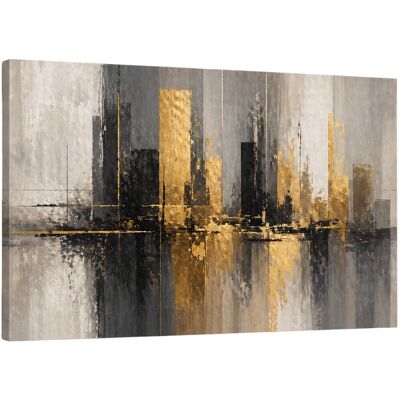 FC Design - Large Canvas 24x36" Abstract Urban Skyline Art Painting Modern Contemporary Wall Décor - MultiColor FC Design - Large Canvas 24x36" Abstract Urban Skyline Art Painting Modern Contemporary Wall Décor - MultiColor
