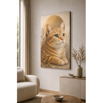 FC Design - Large Orange Tabby Charm Canvas Print 24x36"-Ready-to-Hang Cozy Pet Accent Art Painting Home Wall Décor - MultiColor FC Design - Large Orange Tabby Charm Canvas Print 24x36"-Ready-to-Hang Cozy Pet Accent Art Painting Home Wall Décor - MultiColor
