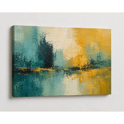 FC Design - Large Canvas 24x36" Abstract Textured Art Painting Modern Contemporary Wall Décor - MultiColor FC Design - Large Canvas 24x36" Abstract Textured Art Painting Modern Contemporary Wall Décor - MultiColor