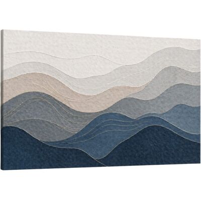 FC Design - Large Canvas 24x36" Abstract Topographic Waves Art Painting Modern Textured Wall Décor - MultiColor FC Design - Large Canvas 24x36" Abstract Topographic Waves Art Painting Modern Textured Wall Décor - MultiColor