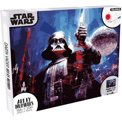 Star Wars - Darth Vader Art By Numbers Painting Kit - Multi-Colored Star Wars - Darth Vader Art By Numbers Painting Kit - Multi-Colored