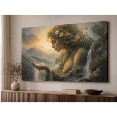 FC Design - Large Canvas 24x36" Ready-to-Hang 24x36" Nature Goddess Art Painting Home Wall Décor - MultiColor FC Design - Large Canvas 24x36" Ready-to-Hang 24x36" Nature Goddess Art Painting Home Wall Décor - MultiColor
