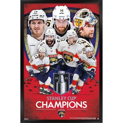 Trends International - Florida Panthers 2025 Stanley Cup Champions Framed 22.375" x 34" Poster - Multicolor Trends International - Florida Panthers 2025 Stanley Cup Champions Framed 22.375" x 34" Poster - Multicolor