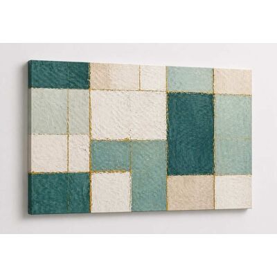 FC Design - Large Canvas 24x36" Minimalist Grid Texture Art Painting Modern Abstract Wall Décor - MultiColor FC Design - Large Canvas 24x36" Minimalist Grid Texture Art Painting Modern Abstract Wall Décor - MultiColor