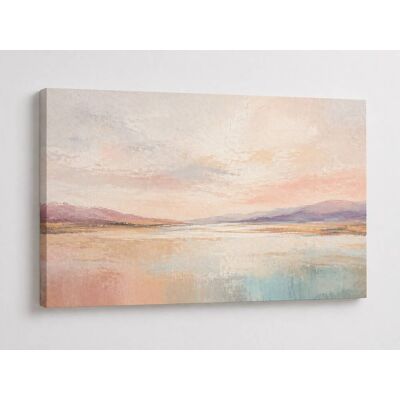 FC Design - Large Canvas 24x36" Abstract Pastel Horizon Art Painting Modern Contemporary Wall Décor - MultiColor FC Design - Large Canvas 24x36" Abstract Pastel Horizon Art Painting Modern Contemporary Wall Décor - MultiColor