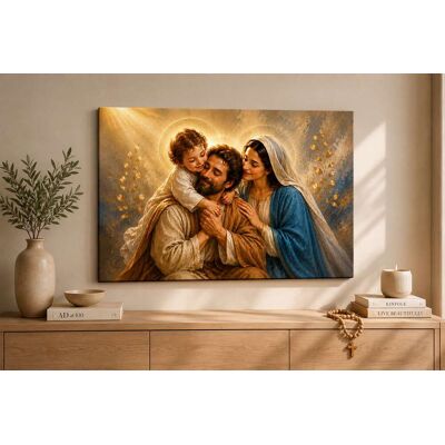 FC Design - Large Holy Family Embrace Canvas Print 24x36" Sacred Christian Love Peaceful Art Painting Home Wall Decor - MultiColor FC Design - Large Holy Family Embrace Canvas Print 24x36" Sacred Christian Love Peaceful Art Painting Home Wall Decor - MultiColor