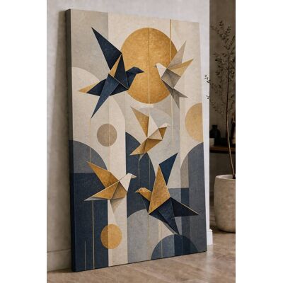FC Design - Large Ready-to-Hang 24x36"- Geometric Birds Abstract Art Painting Home Wall Décor - MultiColor FC Design - Large Ready-to-Hang 24x36"- Geometric Birds Abstract Art Painting Home Wall Décor - MultiColor