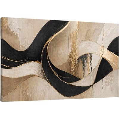 FC Design - Large Canvas 24x36" Abstract Ribbon Sculpture Art Painting Modern Minimalist Wall Décor - MultiColor FC Design - Large Canvas 24x36" Abstract Ribbon Sculpture Art Painting Modern Minimalist Wall Décor - MultiColor