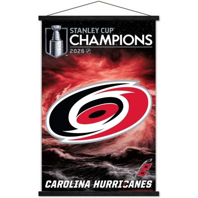 Trends International - Carolina Hurricanes 2026 Stanley Cup Champions 22.375" x 34" Team Logo Poster - Multicolor Trends International - Carolina Hurricanes 2026 Stanley Cup Champions 22.375" x 34" Team Logo Poster - Multicolor