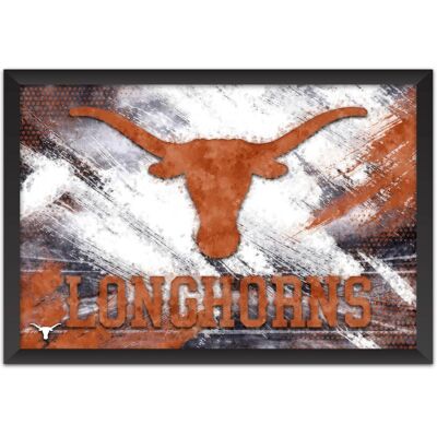 Sporticulture - Texas Longhorns 27" x 39" Brush Stroke Logo Framed Art Print - Multicolor Sporticulture - Texas Longhorns 27" x 39" Brush Stroke Logo Framed Art Print - Multicolor
