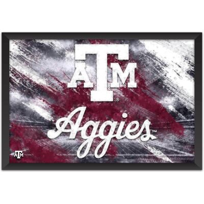 Sporticulture - Texas A&M Aggies 27" x 39" Brush Stroke Logo Framed Art Print - Multicolor Sporticulture - Texas A&M Aggies 27" x 39" Brush Stroke Logo Framed Art Print - Multicolor