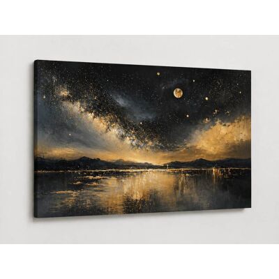 FC Design - Large Canvas 24x36" Abstract Night Sky Galaxy Art Painting Modern Wall Décor - MultiColor FC Design - Large Canvas 24x36" Abstract Night Sky Galaxy Art Painting Modern Wall Décor - MultiColor
