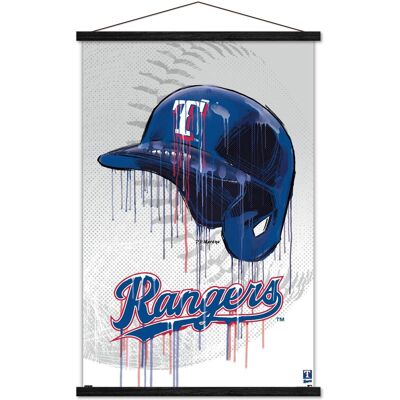 Trends International - Texas Rangers 24" x 34.75" Magnetic Framed Team Poster - Multicolor Trends International - Texas Rangers 24" x 34.75" Magnetic Framed Team Poster - Multicolor