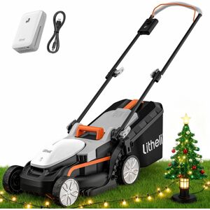 Litheli - 20V U20 Handy+ 13-Inch Cordless Lawn Mower (1 x 4.0Ah Battery and Cable) 5 Heights Adjustment - Orange/White /Black Litheli - 20V U20 Handy+ 13-Inch Cordless Lawn Mower (1 x 4.0Ah Battery and Cable) 5 Heights Adjustment - Orange/White /Black