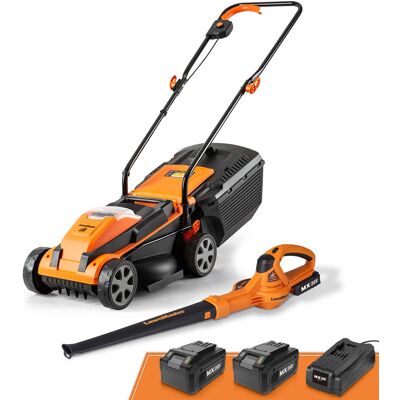 LawnMaster - 24V Max 13-inch Cordless Lawn Mower & Leaf Blower Combo, 24VMWBL LawnMaster - 24V Max 13-inch Cordless Lawn Mower & Leaf Blower Combo, 24VMWBL