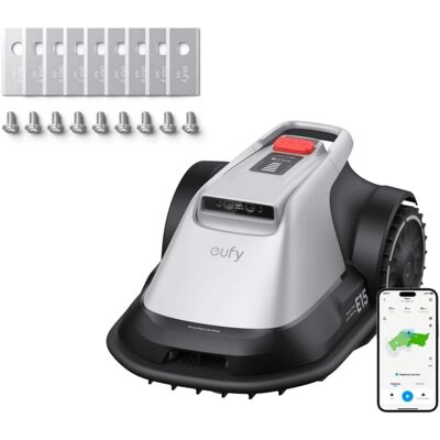 eufy - Robot Lawn Mower E15 ,Max 0.2 Acres,Wireless Robot Mower with Auto Mapping,Vision Navigation + Official Accessories - Gray eufy - Robot Lawn Mower E15 ,Max 0.2 Acres,Wireless Robot Mower with Auto Mapping,Vision Navigation + Official Accessories - Gray