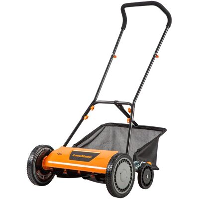 LawnMaster - LMRM1801 Push Reel Lawn Mower 18-Inch 5-Blade LawnMaster - LMRM1801 Push Reel Lawn Mower 18-Inch 5-Blade