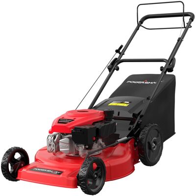 POWERSMART - 22" Self-Propelled Gas Lawn Mower,170cc 4-Stroke OHV Engine,Rear-Wheel Drive,High-Wheel Design,2-in-1 Mulch & Bagger - Red POWERSMART - 22" Self-Propelled Gas Lawn Mower,170cc 4-Stroke OHV Engine,Rear-Wheel Drive,High-Wheel Design,2-in-1 Mulch & Bagger - Red