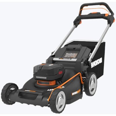 WORX - Nitro WG760 40V 21" Cordless Self-Propelled Lawn Mower with Brushless Motor (2 Batteries & 1 5.0Ah Charger) - Black WORX - Nitro WG760 40V 21" Cordless Self-Propelled Lawn Mower with Brushless Motor (2 Batteries & 1 5.0Ah Charger) - Black
