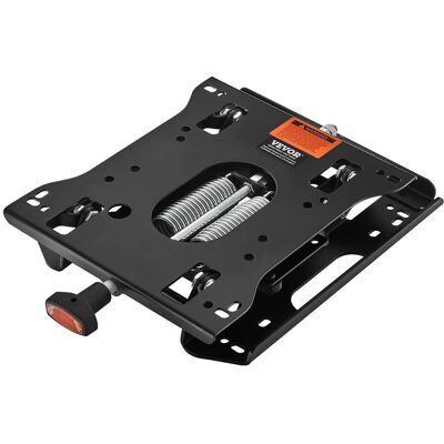VEVOR - Seat Suspension Kit Without Seat Slider Track, Universal Air Ride Seat Suspension for Zero Turn Lawn Mower, Adjustable - Black VEVOR - Seat Suspension Kit Without Seat Slider Track, Universal Air Ride Seat Suspension for Zero Turn Lawn Mower, Adjustable - Black