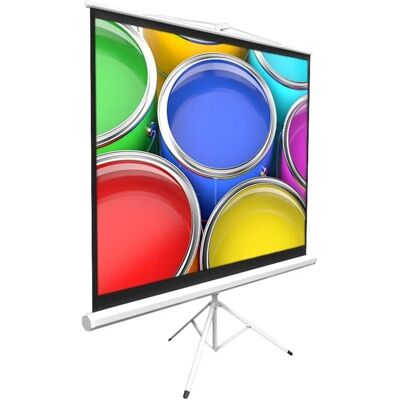 Pyle - Pro 84" Tripod Projector Screen - White Pyle - Pro 84" Tripod Projector Screen - White