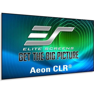 Elite Screens - Aeon CLR®,120" Diag,16:9,Ultra-Short Throw Ceiling Light Rejecting EDGE FREE Fixed Frame Screen, LED backlight kit - Gray Elite Screens - Aeon CLR®,120" Diag,16:9,Ultra-Short Throw Ceiling Light Rejecting EDGE FREE Fixed Frame Screen, LED backlight kit - Gray