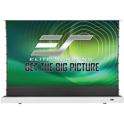 Elite Screens - Kestrel Tab-Tension 2 CLR® 3 Series 121" Motorized Floor Projector Screen - White Elite Screens - Kestrel Tab-Tension 2 CLR® 3 Series 121" Motorized Floor Projector Screen - White