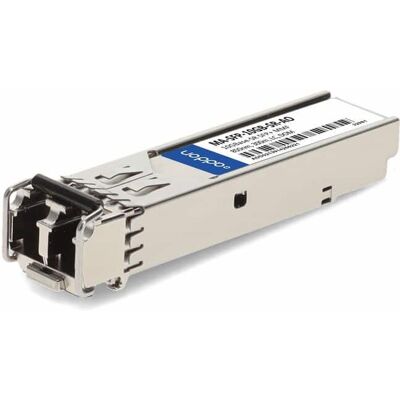 AddOn - Cisco Meraki® MA-SFP-10GB-SR Compatible TAA 10GBase-SR SFP+ Transceiver (MMF, 850nm, 300m, LC, DOM) - For - Black AddOn - Cisco Meraki® MA-SFP-10GB-SR Compatible TAA 10GBase-SR SFP+ Transceiver (MMF, 850nm, 300m, LC, DOM) - For - Black