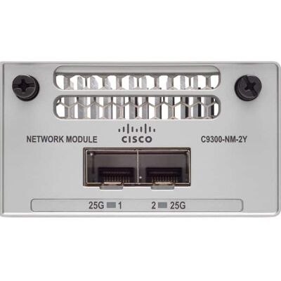 Cisco Systems Consumer Products - Cisco Catalyst 9300 2 x 25G Network Module - For Optical Network, Data NetworkingOptical Fiber25 Gigabit Ethernet - 2 x - Unknown Cisco Systems Consumer Products - Cisco Catalyst 9300 2 x 25G Network Module - For Optical Network, Data NetworkingOptical Fiber25 Gigabit Ethernet - 2 x - Unknown